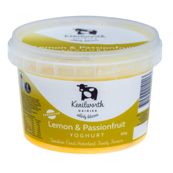 Yoghurt - Kenilworth Dairies Lemon & PassionFruit 200g