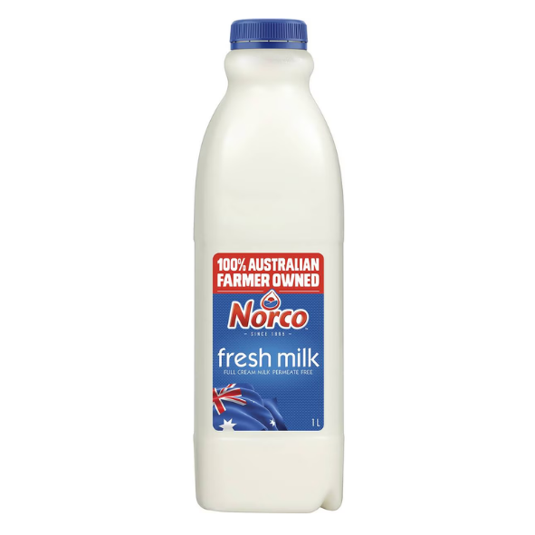 1L Full Cream Milk - Norco