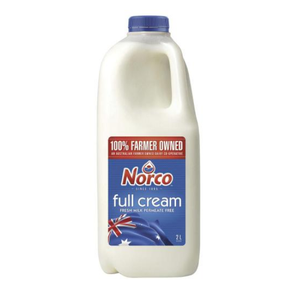2L Full Cream Milk - Norco