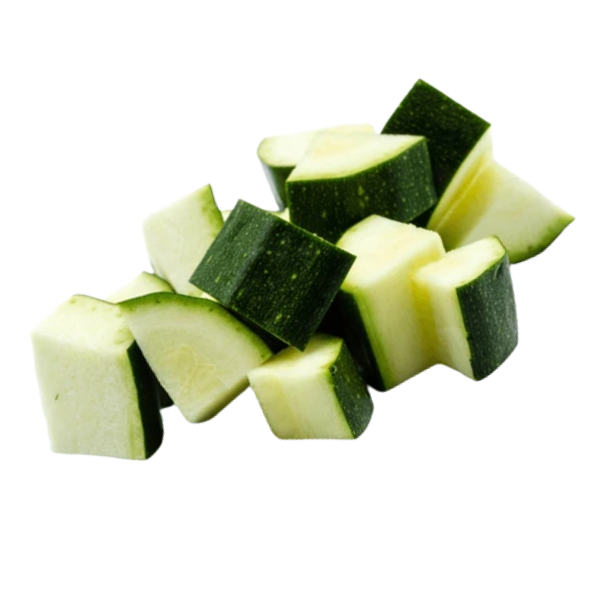 Processed - Zucchini - Diced - Bag - 1kg