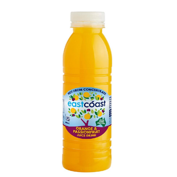 Orange & Passionfruit Juice - 400ml - East Coast