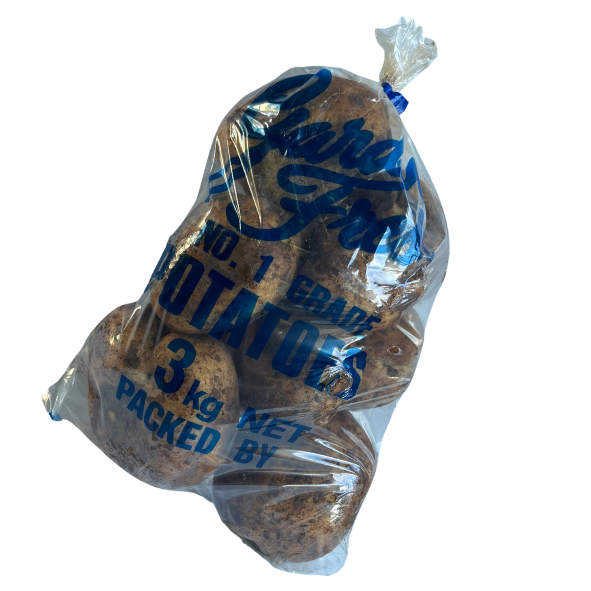 Potatoes - Brushed - Pre Pack Bag - 3kg
