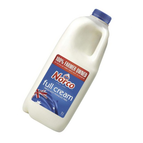 2L Full Cream Milk - Norco
