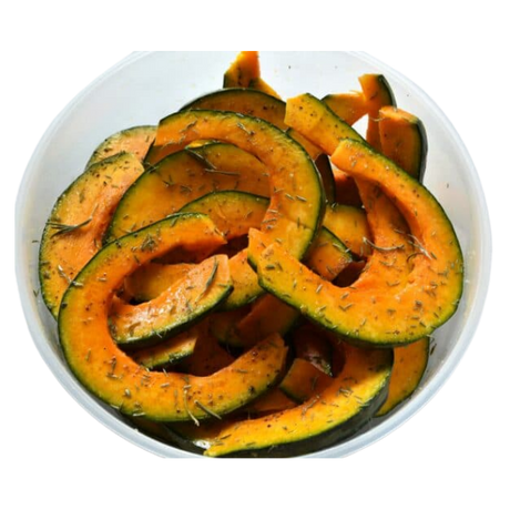 Processed - Pumpkin - Skin On - Portioned - Bag - 5kg