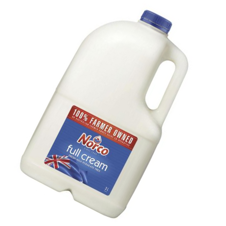 3L Full Cream Milk - Norco