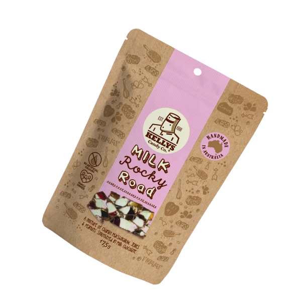 Handmade Lollies - Kelly's Candy Co. Milk Rocky Road