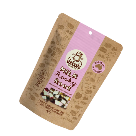 Handmade Lollies - Kelly's Candy Co. Milk Rocky Road