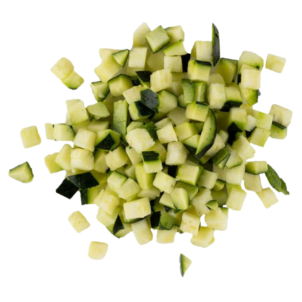 Processed - Zucchini - Diced - Bag - 1kg
