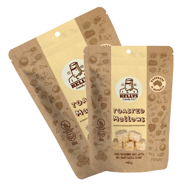 Handmade Lollies - Kelly's Candy Co. Toasted Mallows