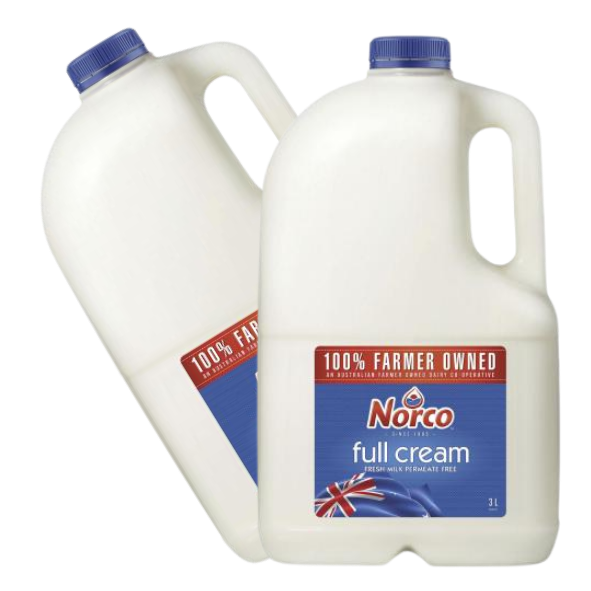 3L Full Cream Milk - Norco