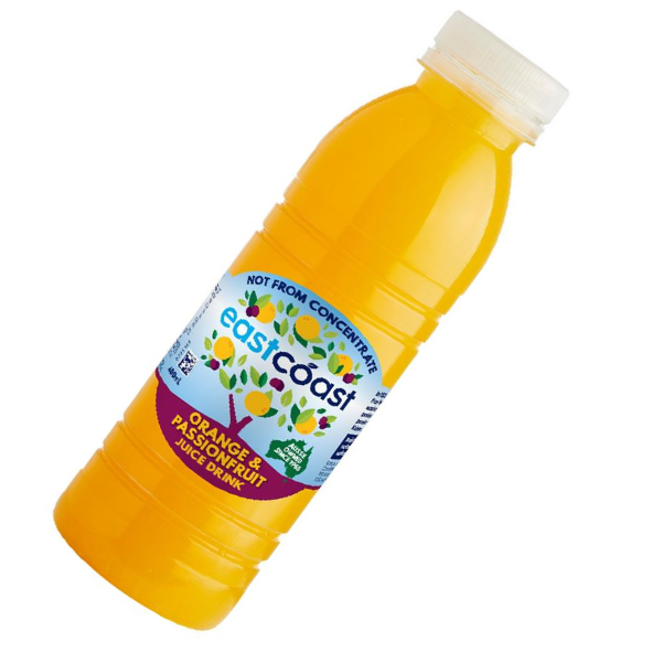 Orange & Passionfruit Juice - 400ml - East Coast