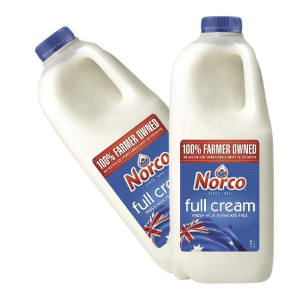 2L Full Cream Milk - Norco