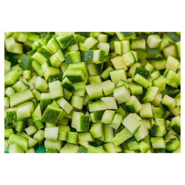 Processed - Zucchini - Diced - Bag - 1kg