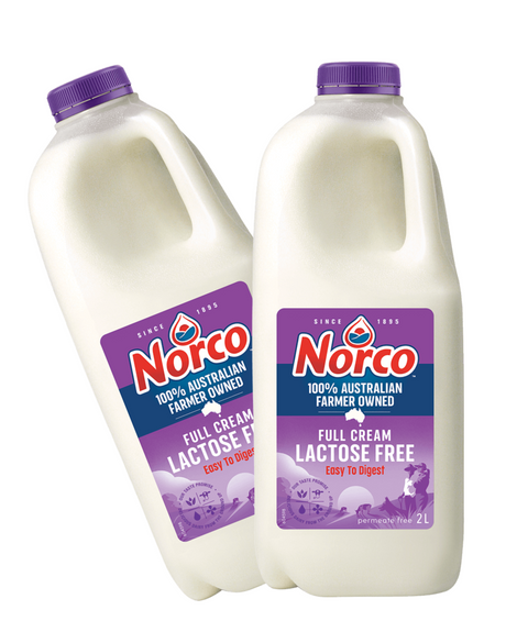 Lactose Free Full Cream Milk - Norco - 2L